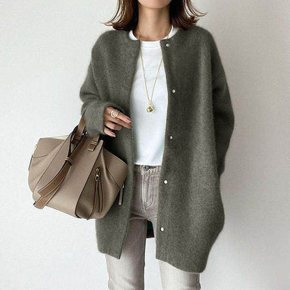 Rosanna | Women’s Minimalist Longline Button Cardigan