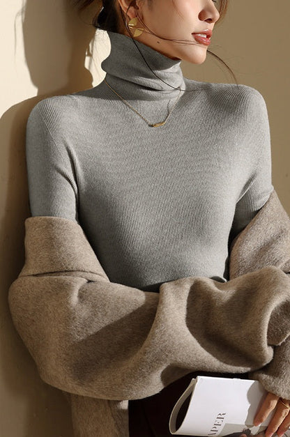 Magnolia | Women’s High Neck Slim Fit Knit Top
