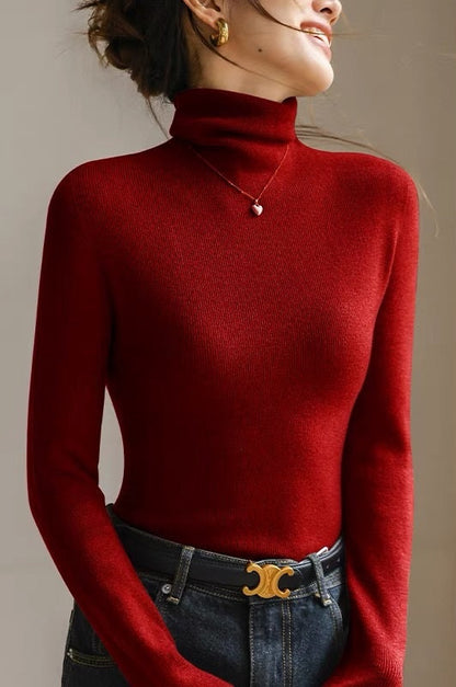 Magnolia | Women’s High Neck Slim Fit Knit Top