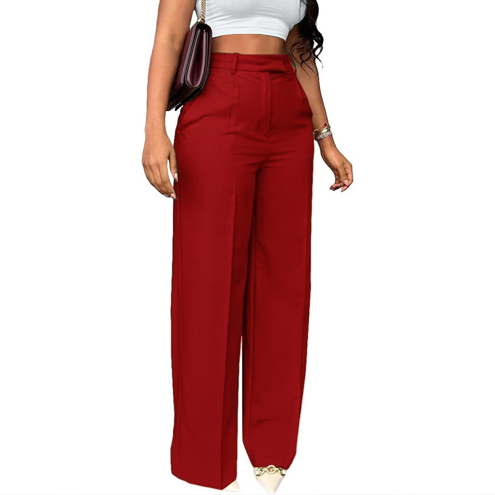Ofira | Women’s High-Waist Tailored Wide Leg Trousers