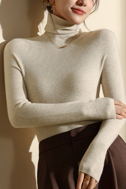 Magnolia | Women’s High Neck Slim Fit Knit Top
