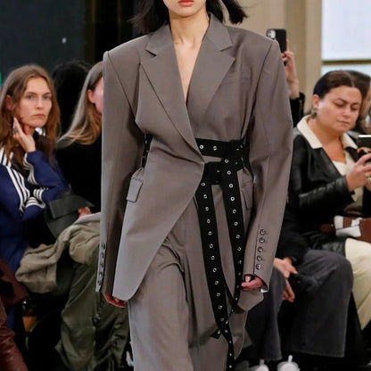 Jettie | Women’s Tailored Belted Blazer Jacket