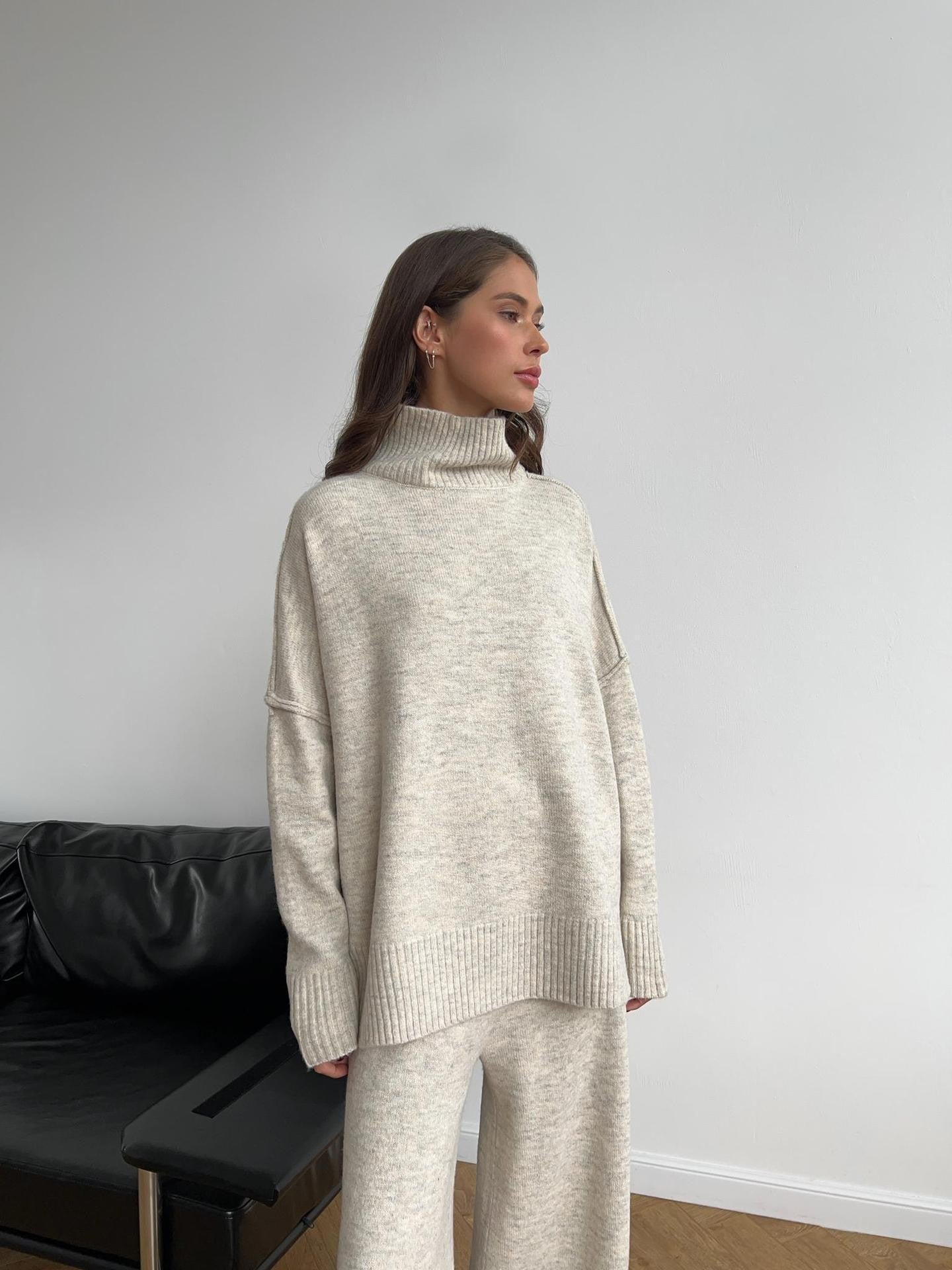 Jonah | Women’s Relaxed Turtleneck Knit Lounge Set