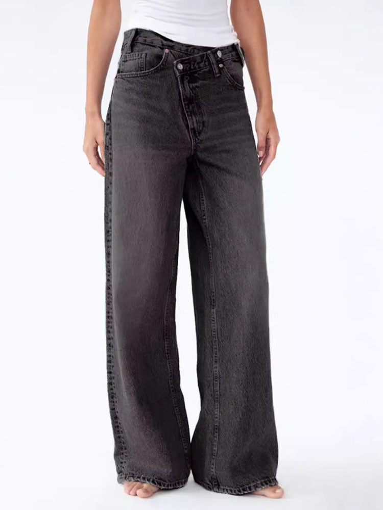 Raelynn | Women’s Asymmetric High-Waisted Jeans