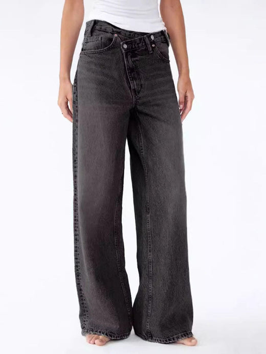 Raelynn | Women’s Asymmetric High-Waisted Jeans