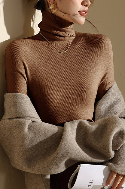 Magnolia | Women’s High Neck Slim Fit Knit Top