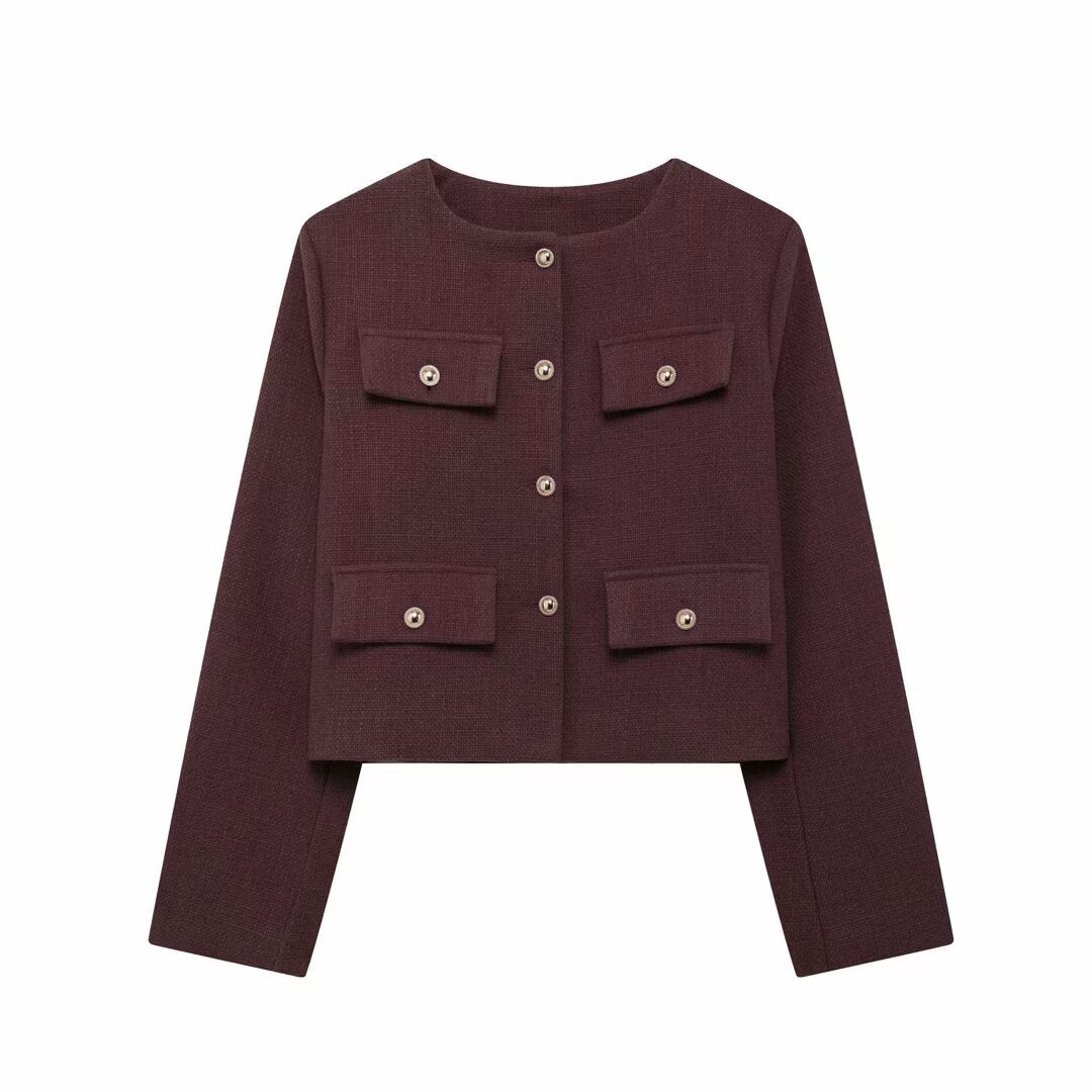Hilda | Women’s Cropped Textured Jacket