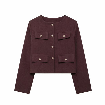 Hilda | Women’s Cropped Textured Jacket