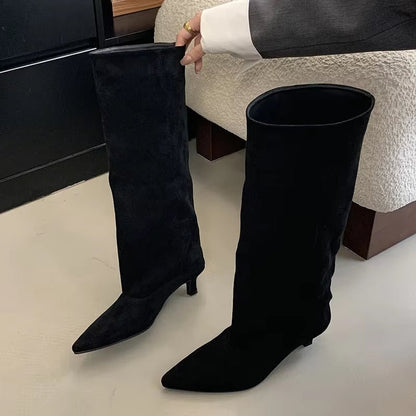 Ottilie | Women’s Knee-High Kitten Heel Boots