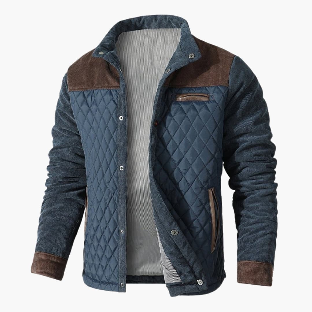 Quane | Men’s Quilted Jacket with Stand-Up Collar