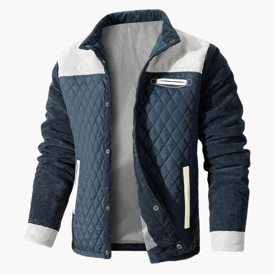 Quane | Men’s Quilted Jacket with Stand-Up Collar