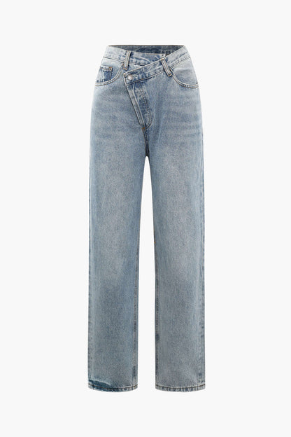 Raelynn | Women’s Asymmetric High-Waisted Jeans