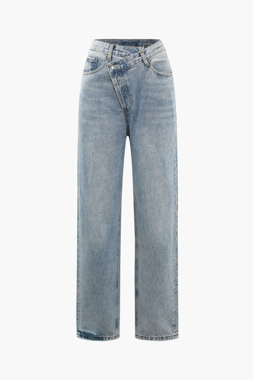 Raelynn | Women’s Asymmetric High-Waisted Jeans