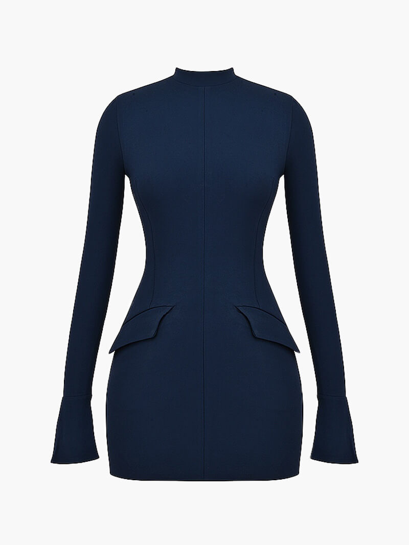 Raina | Women’s Navy Bodycon Mini Dress