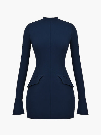 Raina | Women’s Navy Bodycon Mini Dress