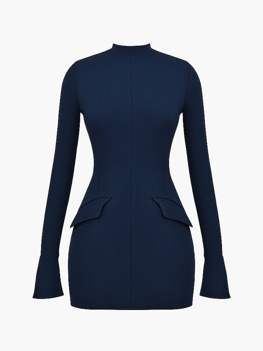 Raina | Women’s Navy Bodycon Mini Dress
