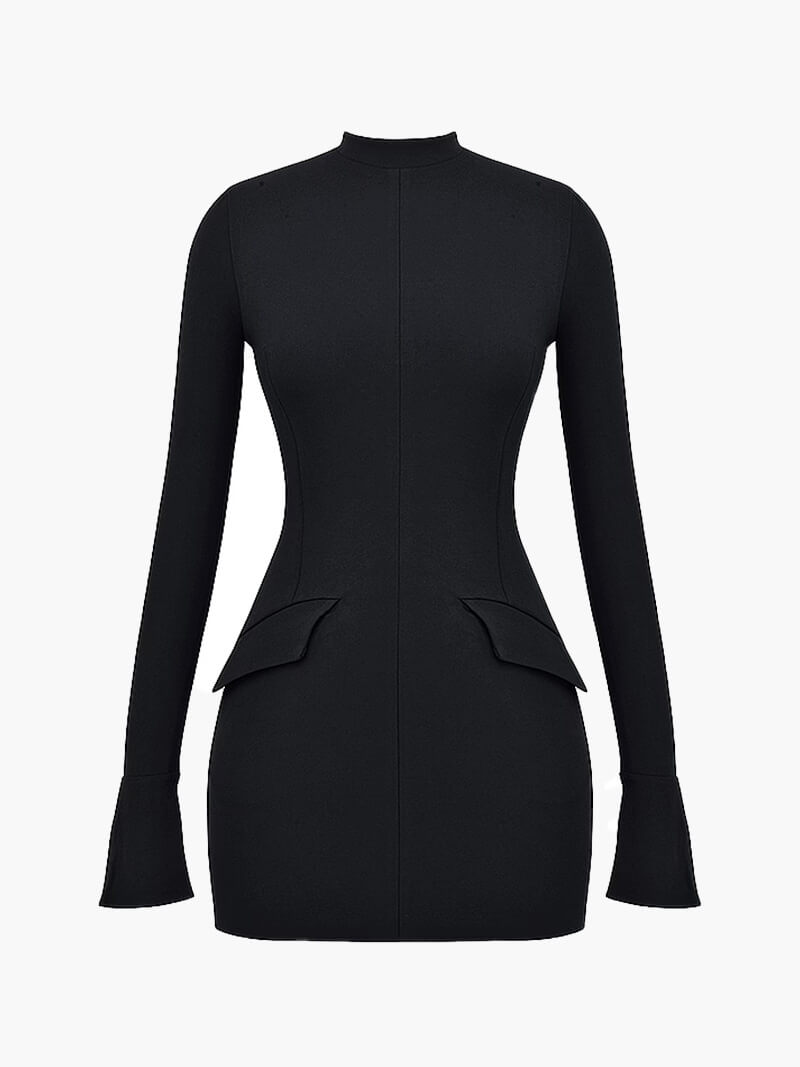 Raina | Women’s Navy Bodycon Mini Dress