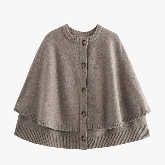 Raisa | Women’s Button Front Short Cape Cardigan