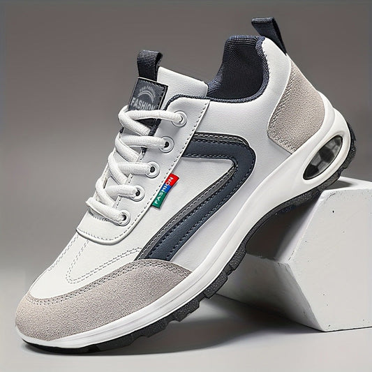 Raston | Men’s Faux Leather Sneakers with Anti-Slip Sole
