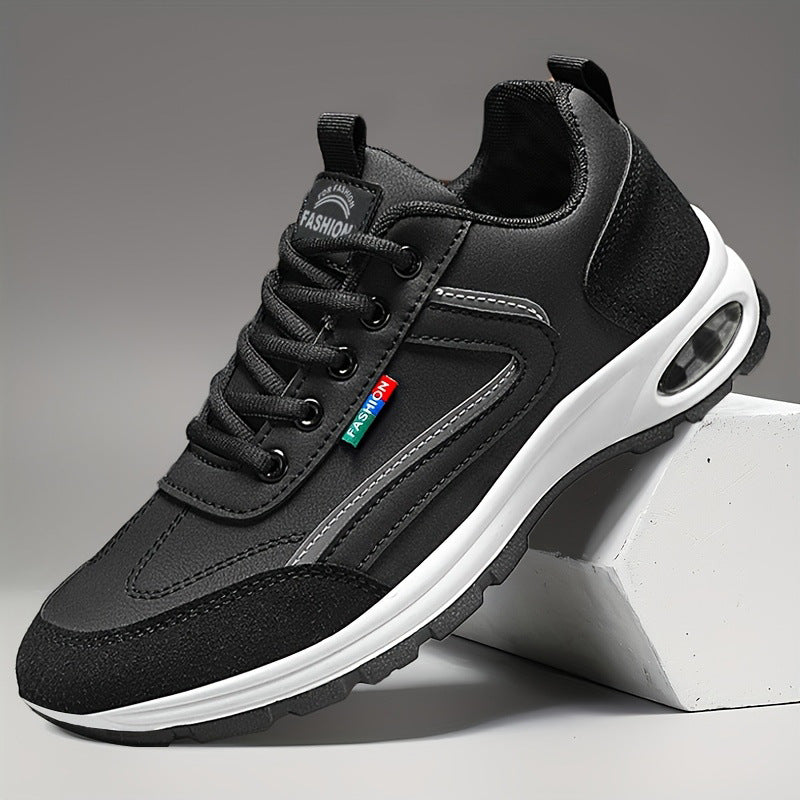 Raston | Men’s Faux Leather Sneakers with Anti-Slip Sole