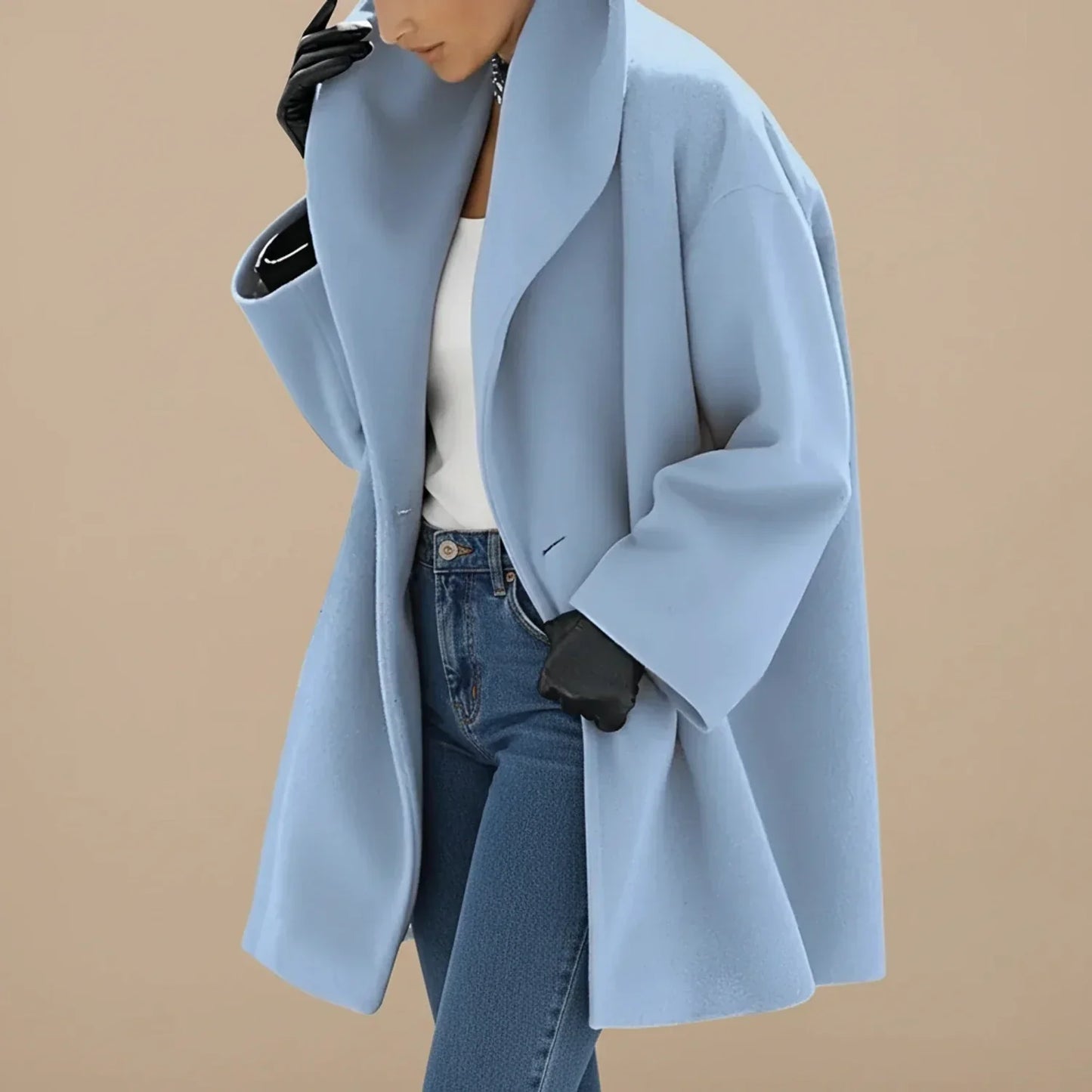 Raviela | Women’s A-Line Swing Mid-Length Coat