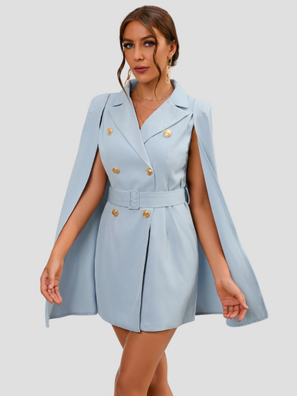 Reiko | Women’s Cape Blazer Mini Dress