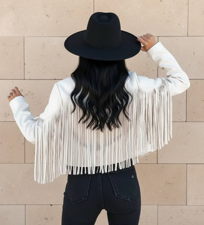 Reyana | Women’s Western Fringe Cropped Jacket