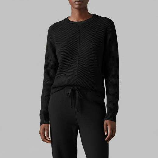 Ribbed Knit Tracksuit Set | Women's Joggers and Pullover