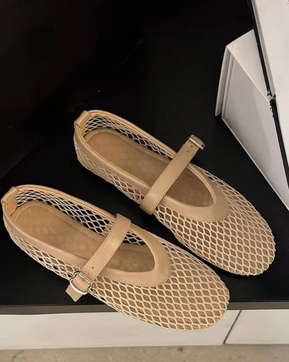Riviera | Women’s Mesh Strap Ballet Flats