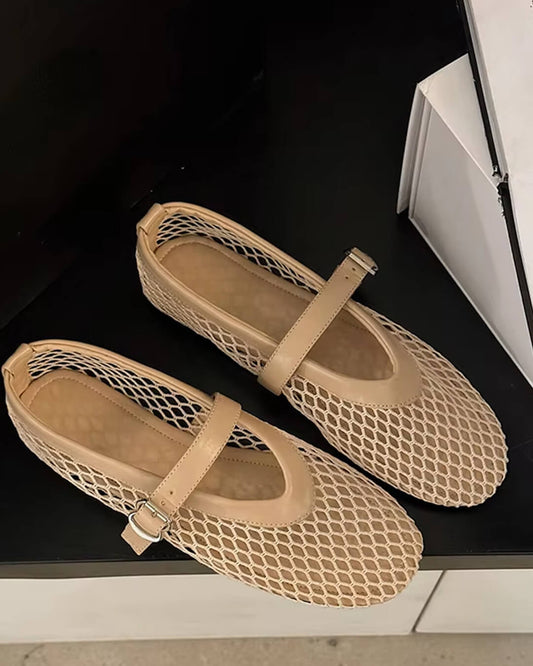 Riviera | Women’s Mesh Strap Ballet Flats