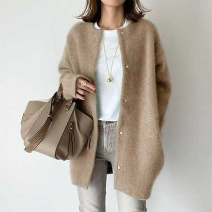 Rosanna | Women’s Minimalist Longline Button Cardigan