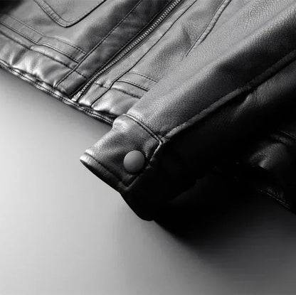 Tinsley | Men’s Leather Jacket with Fleece Interior