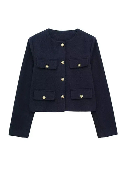 Hilda | Women’s Cropped Textured Jacket