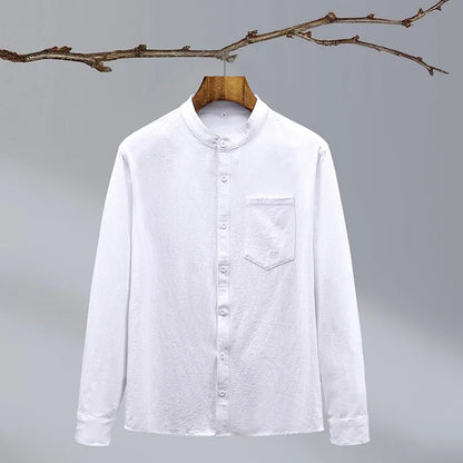 Nolland | Men’s Tailored Linen Blend Button-Up Shirt