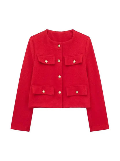 Hilda | Women’s Cropped Textured Jacket