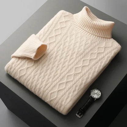 Jayman | Men’s Radcliffe Merino Wool Turtleneck