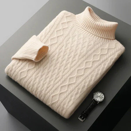 Jayman | Men’s Radcliffe Merino Wool Turtleneck