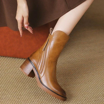 Zane | Women’s Leather High-Heel Ankle Boots