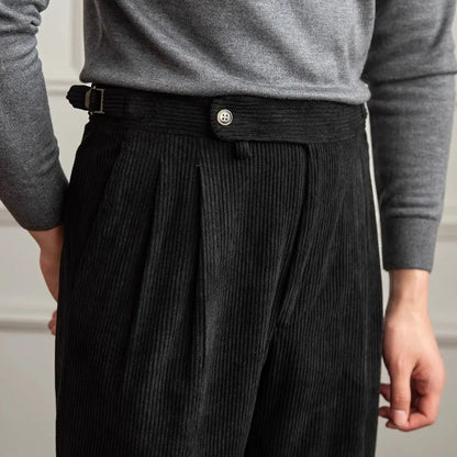 Norman | Men’s High-Waisted Corduroy Trousers