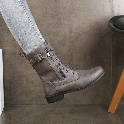 Mafie | Women’s Leather Lace-Up Boots