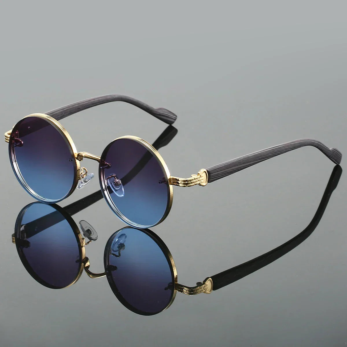 Limo | Men’s Retro Circular Gradient Sunglasses