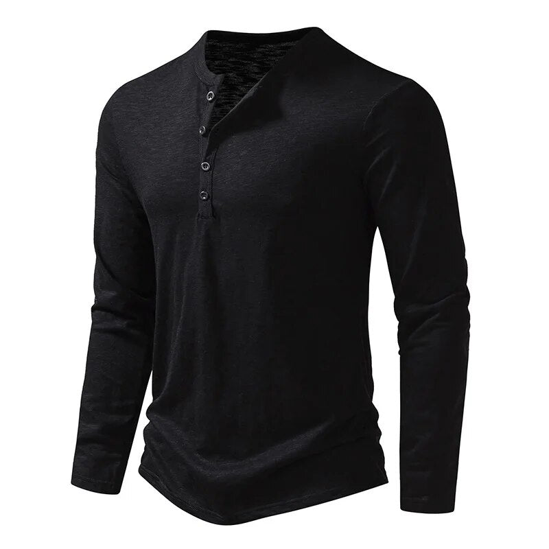 Henley | Men’s Cotton Henley Shirt