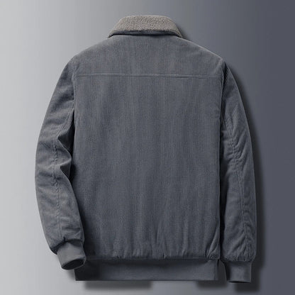 Maison | Men’s Corduroy Fleece-Lined Zip Jacket