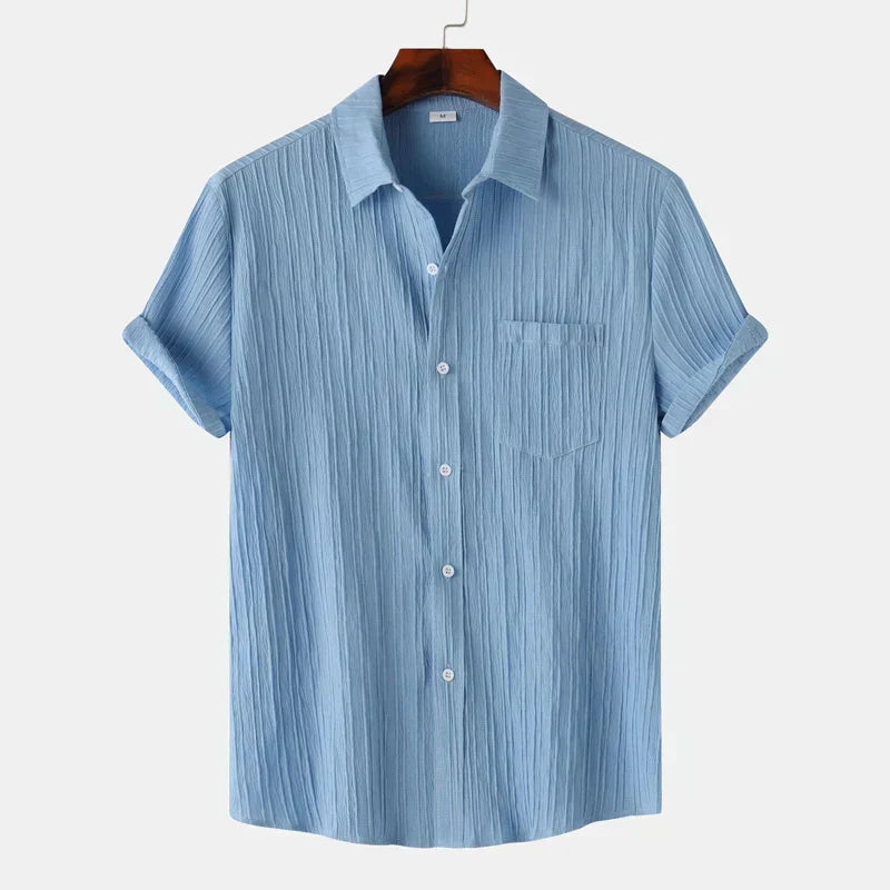 Genaro | Men’s Summer Linen-Cotton Shirt