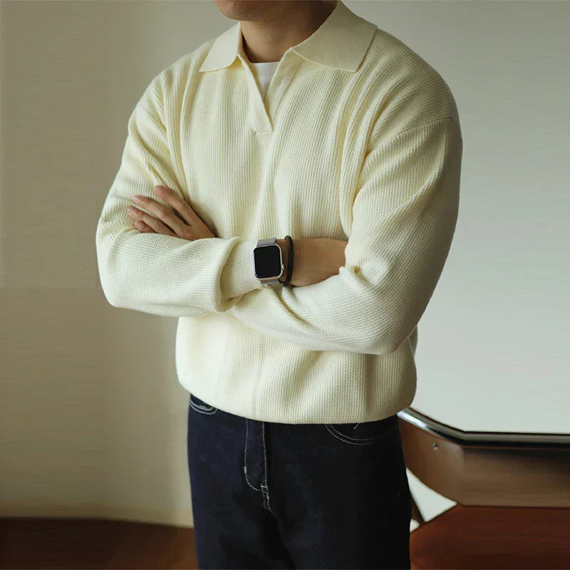 Ellin | Men’s Modern Knit Polo Shirt