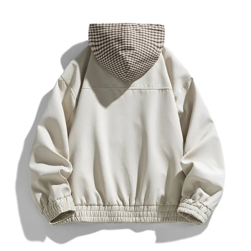 Harlow | Men’s Lightweight Plaid-Hood Jacket