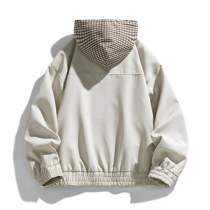 Harlow | Men’s Lightweight Plaid-Hood Jacket