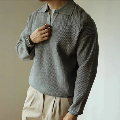 Ellin | Men’s Modern Knit Polo Shirt