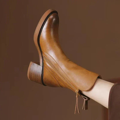 Zane | Women’s Leather High-Heel Ankle Boots