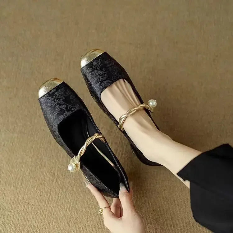 Jeffy | Women’s Satin Square Toe Pumps